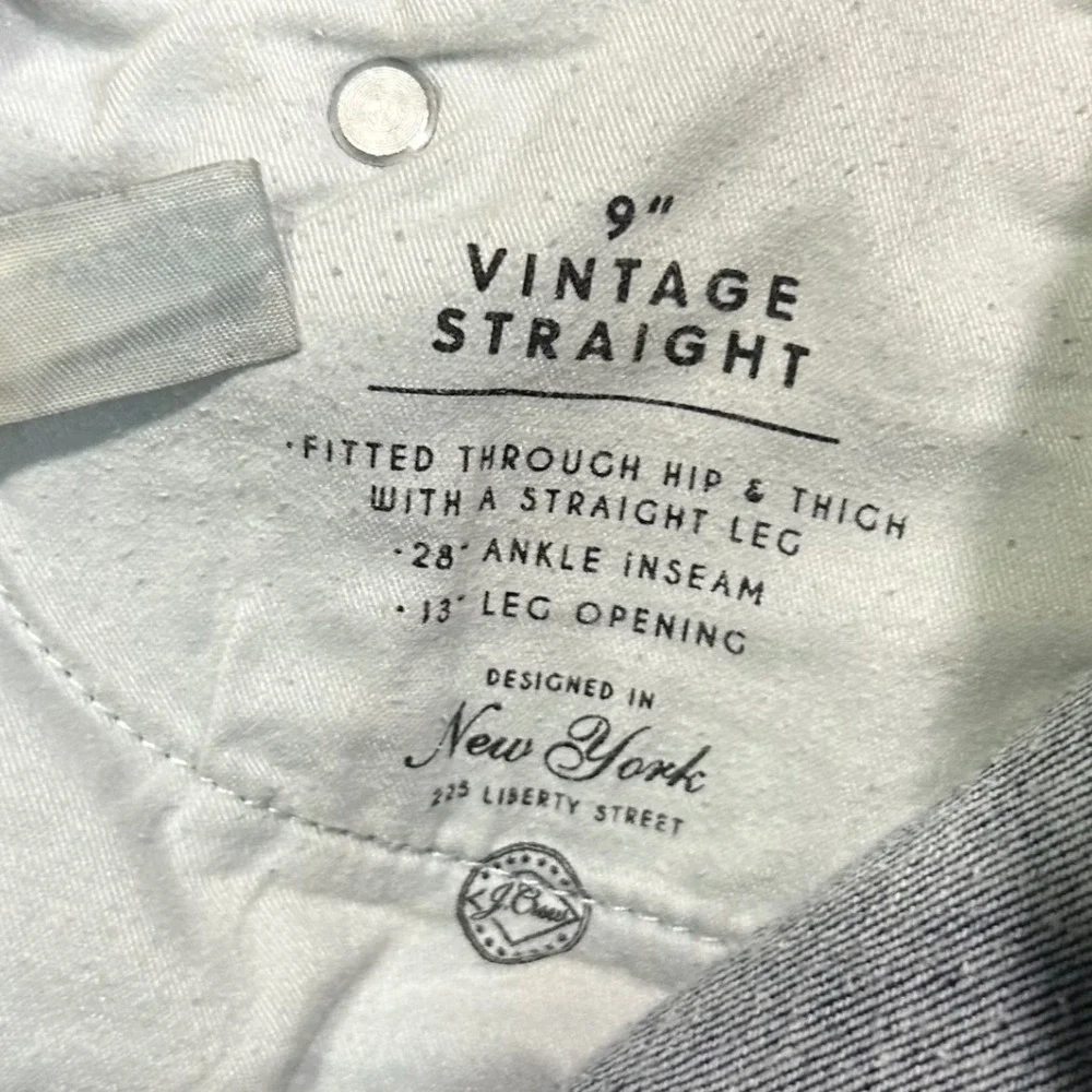 J Crew Jeans Womens Size 24 Dark Wash 9 inch Vintage‎ Straight Ankle stright leg
